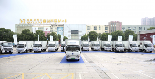 万邦物流100台交付 福田智蓝新能源上市